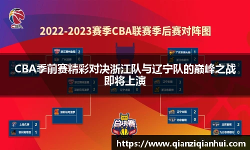 CBA季前赛精彩对决浙江队与辽宁队的巅峰之战即将上演